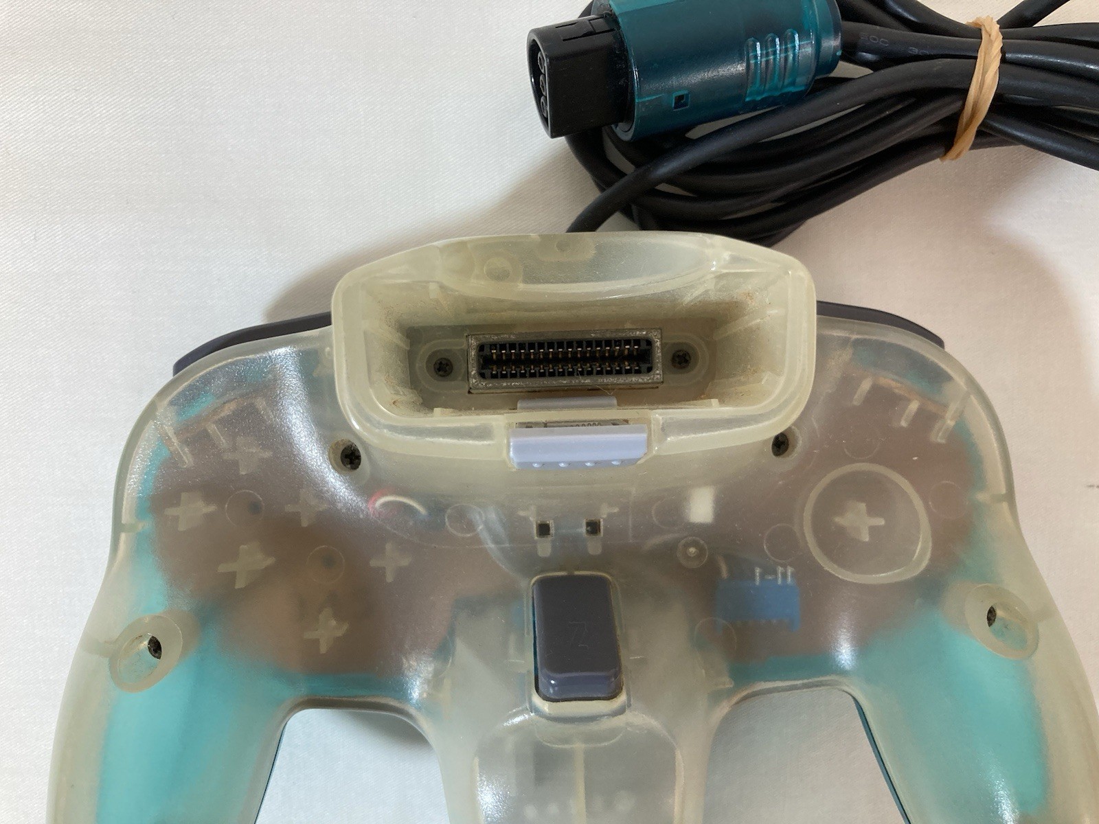 [g1470]Nintendo 64 Ice Clear Blue Console Controller Used Japan Seller N64