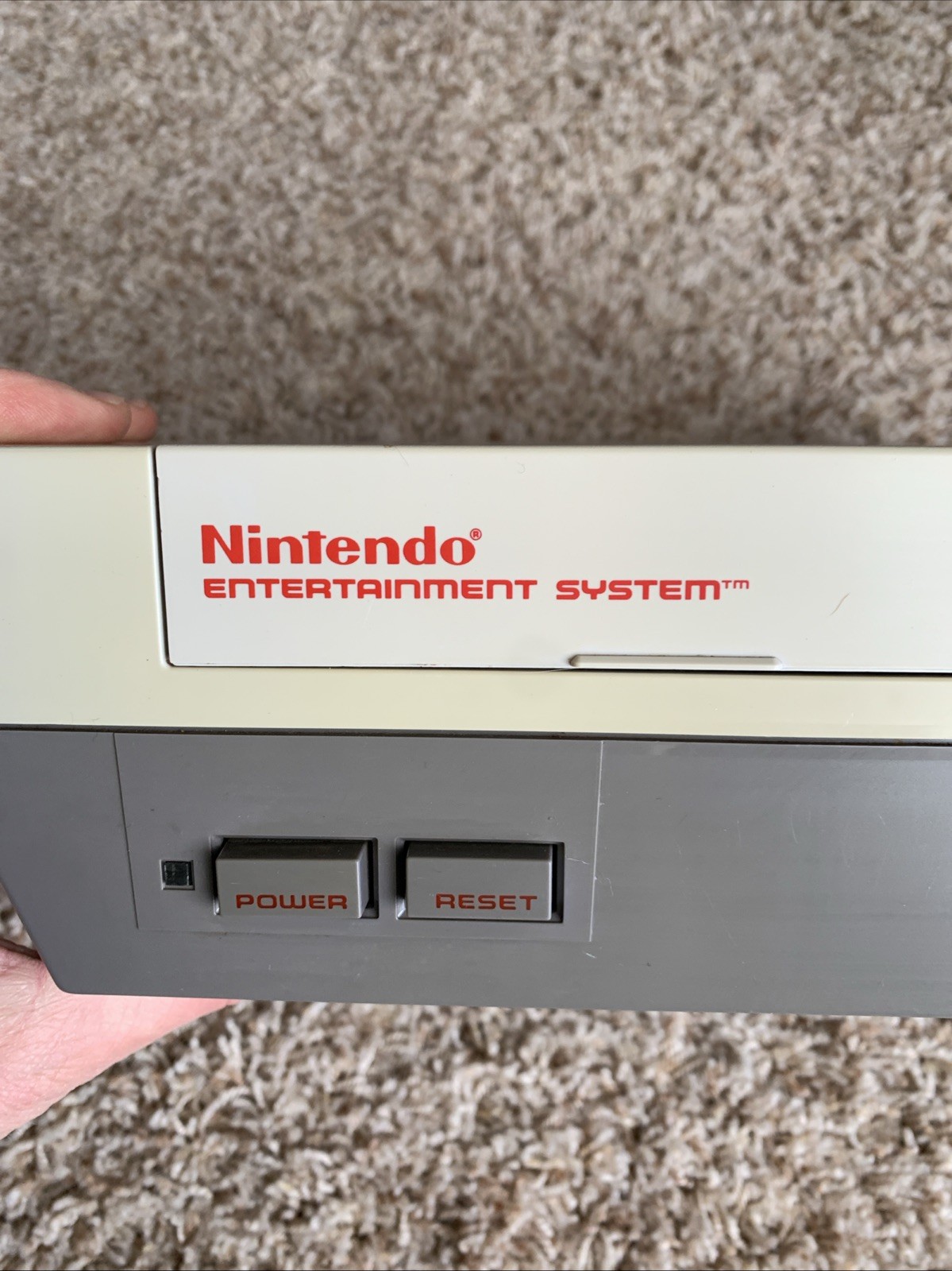 Original Nintendo NES Console w/ Super Mario Duck Hunt Game ONLY! Works – READ!