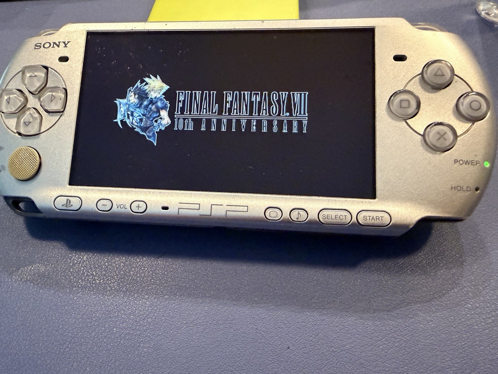 Sony PSP-3000 Silver Charging Cable Games 128 Gb Sd Card Tested Fast Shipping