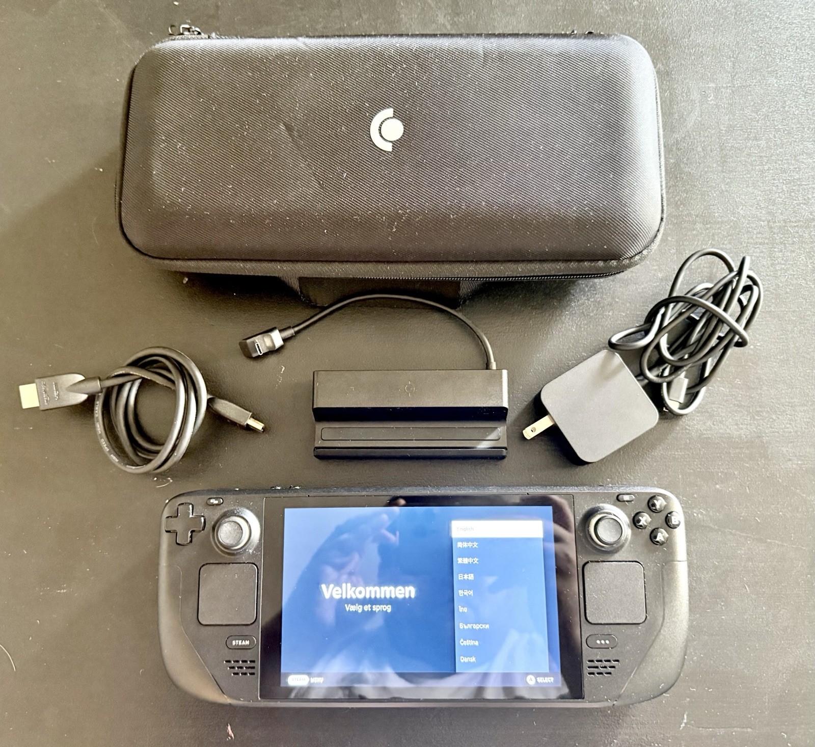 Valve Steam Deck WITH DOCK 256GB Black Console Original LCD Version Model 1010