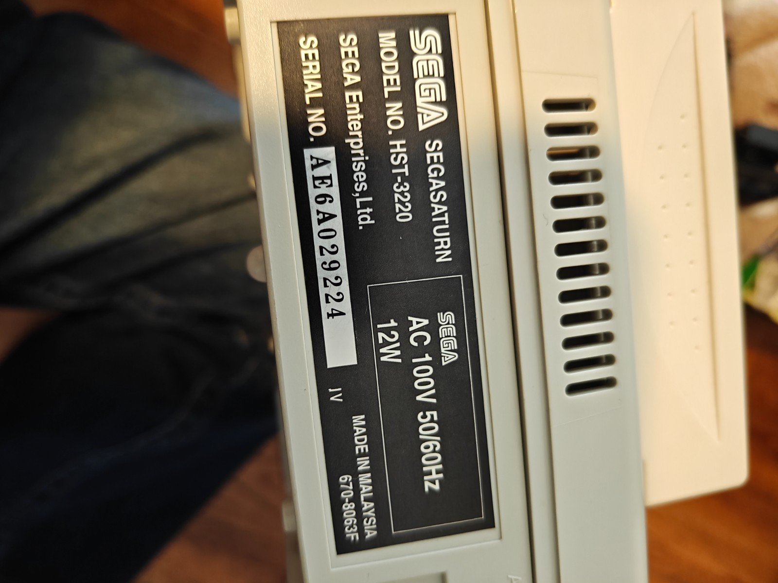 Sega Saturn Console White HST-3220 (Japanese)