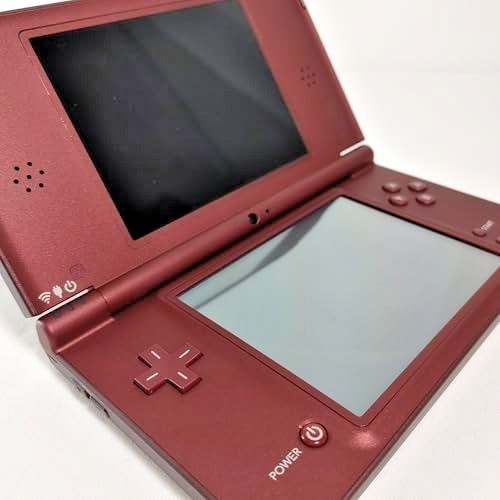 Nintendo DSi LL XL Console Wine Red w/ Stylus Charger Box Japan Tested
