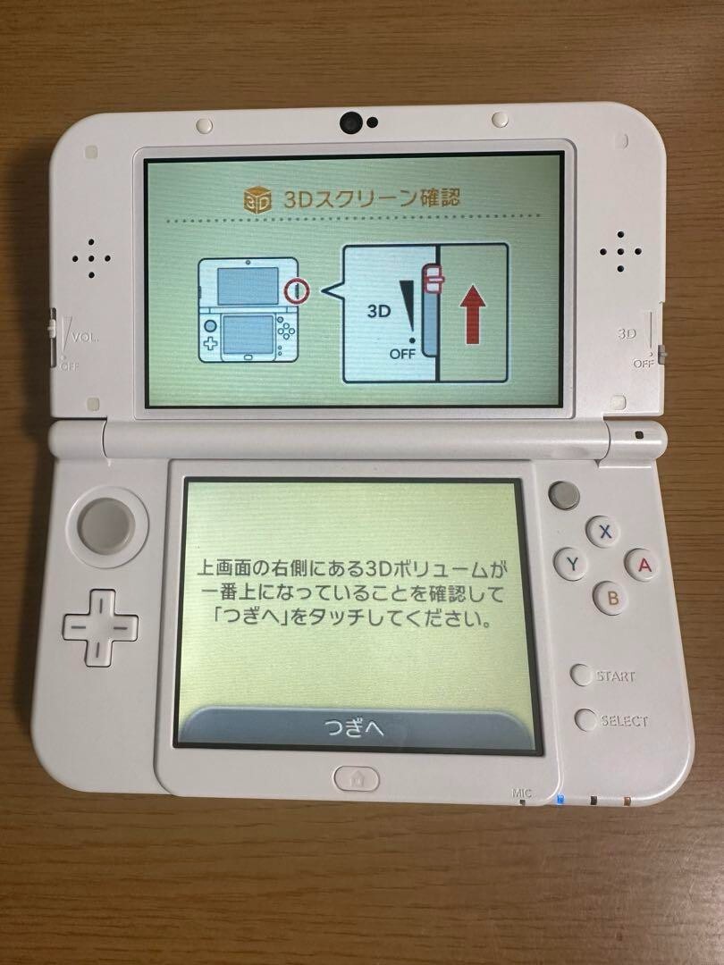 IPS New Nintendo 3DS LL XL Pearl White top bottom Dual IPS LCD JP VG