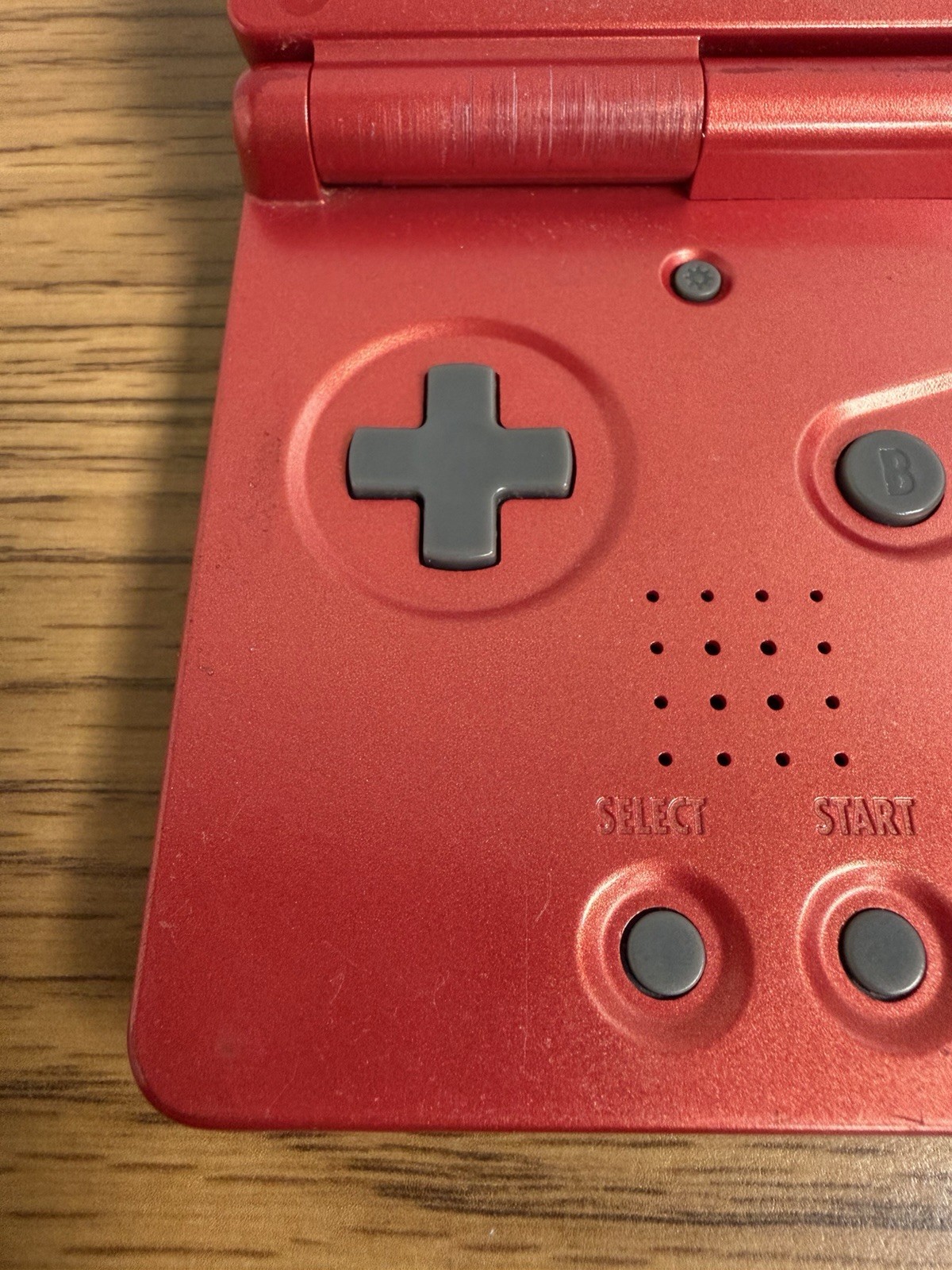 Nintendo Game Boy Advance SP Console (AGS-001) Flame Red Tested – No Charger