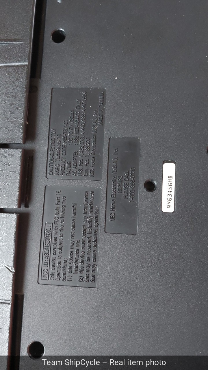 NEC TurboGrafx16 TG16 Console W AV Mod Controller Extension Keith Coura G2U