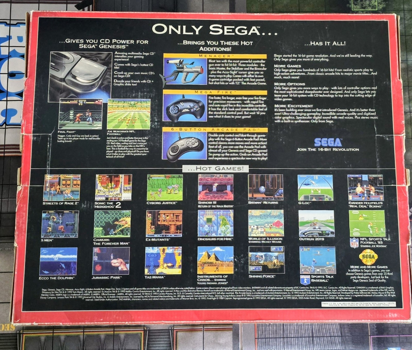 Sega Genesis Core System Complete, Protector, Extra Controller