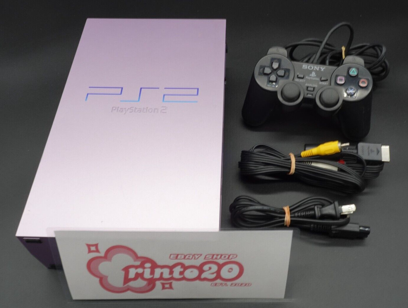 Sony PlayStation2 PS2 Console Controller Cable Sakura Pink SCPH-50000 SA Used