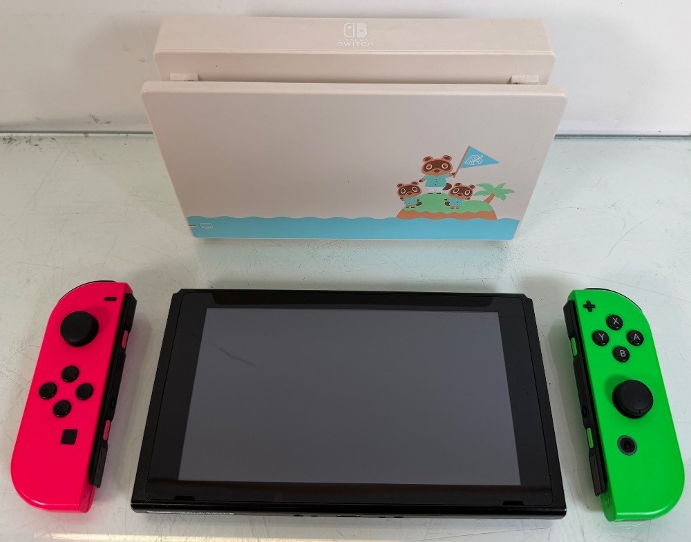 Nintendo Switch Handheld Gaming Console Animal Crossing Edition HAC-001
