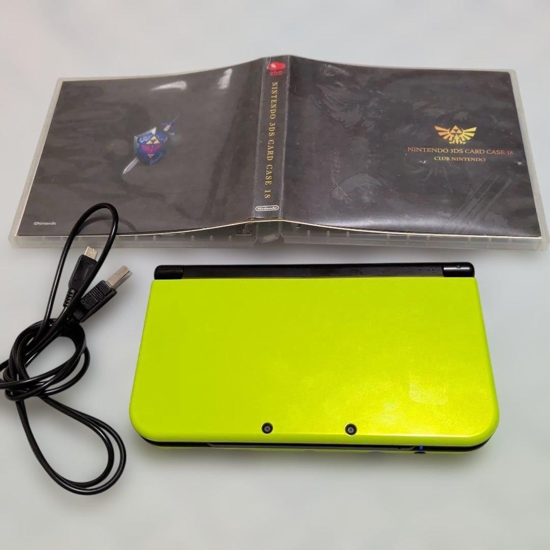 New Nintendo 3DS XL Lime Green Black Console Japan Region Free Tested Works