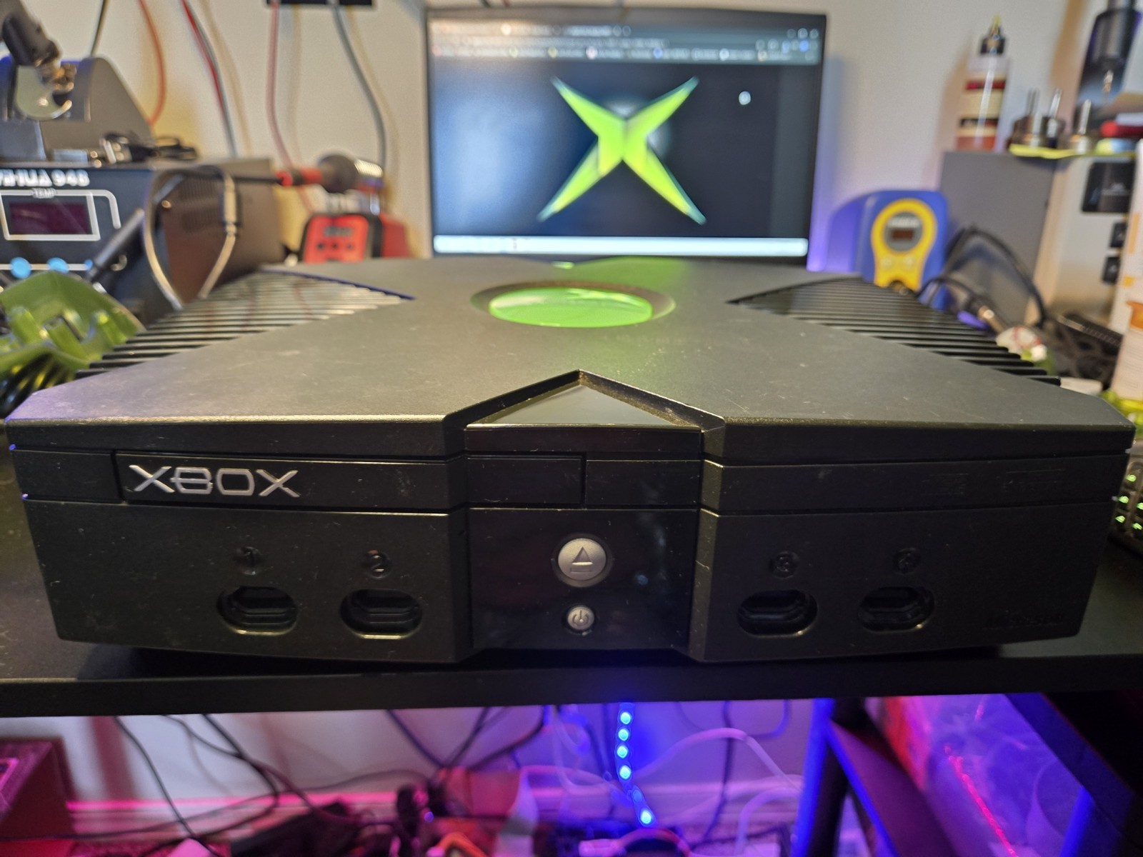 Original Xbox Black V1.0 Console Only Reconditioned, Recapped, Repasted