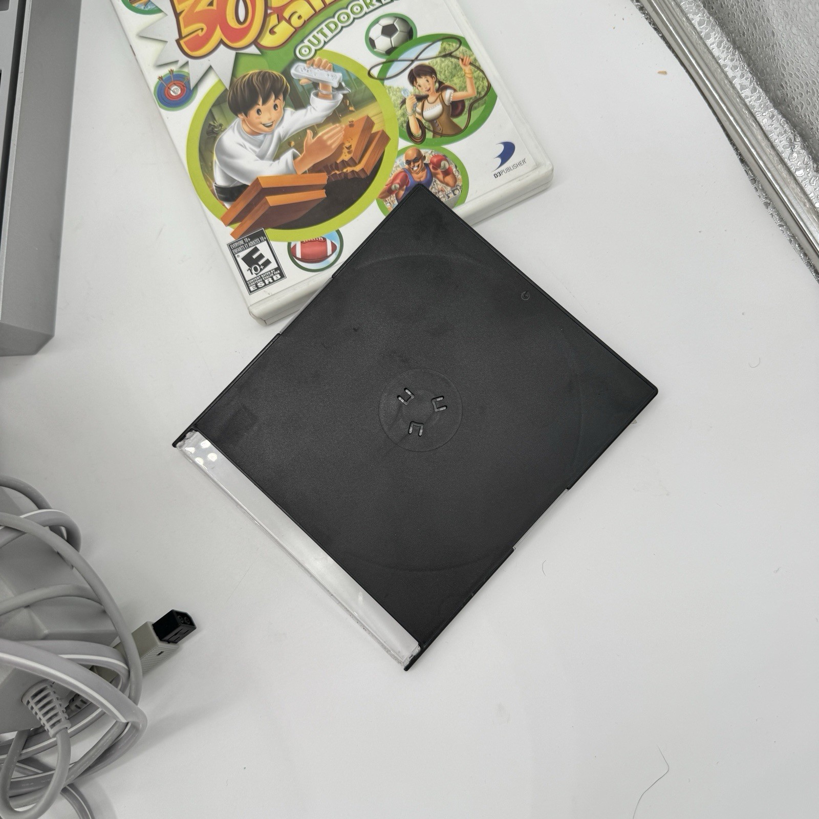 Nintendo Wii RVL-001 Console Bundle Tested Manual White GameCube + Mario Party 8