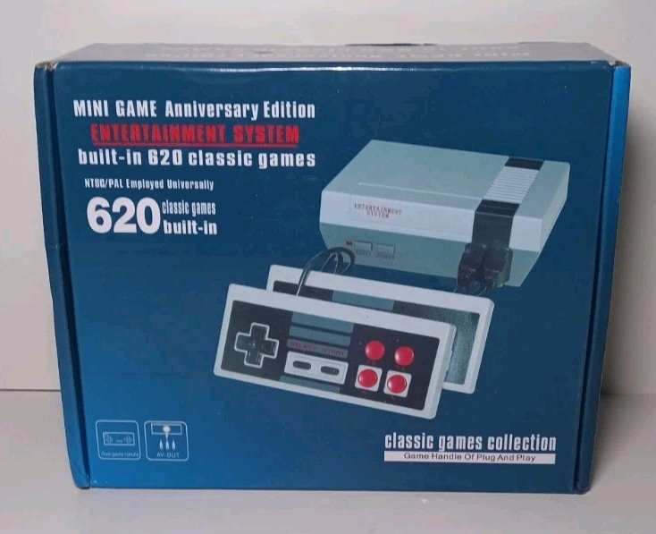 New Mini NES Nintendo Anniversary Edition 620 Games Style Console Plug & Play