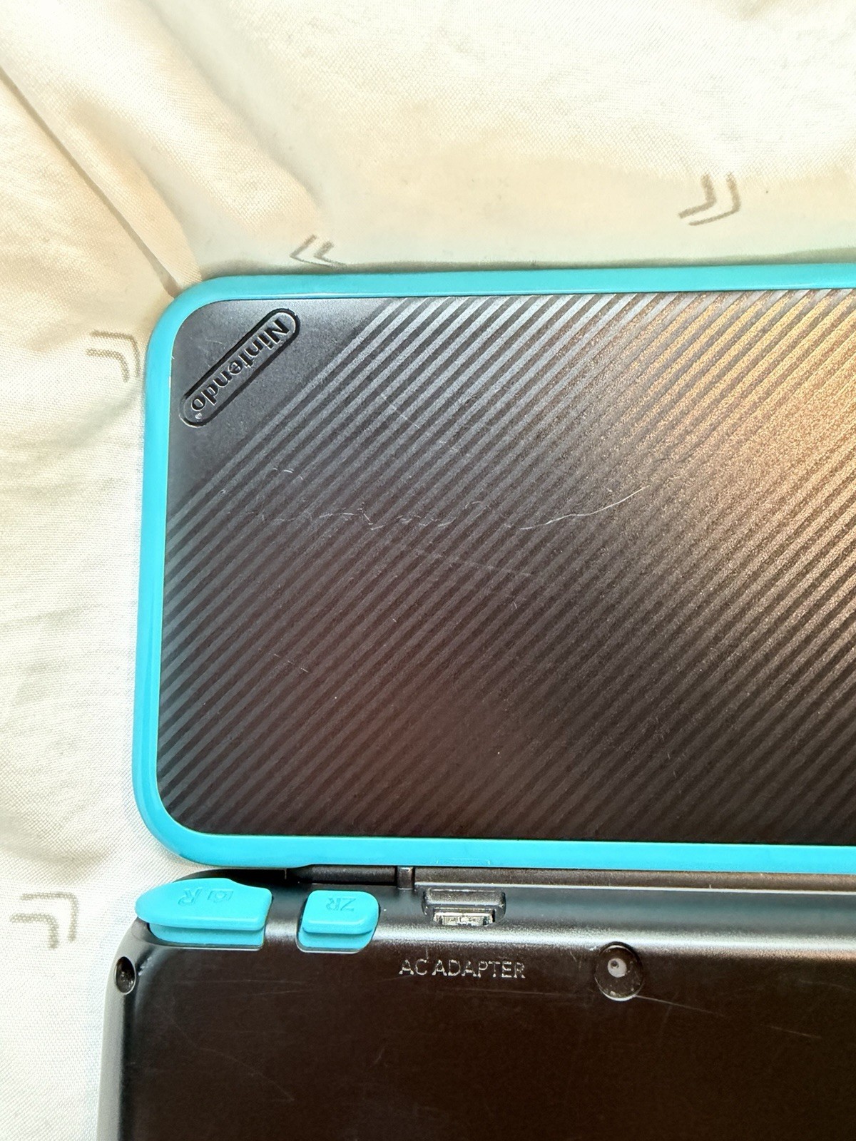 “New” Nintendo 2DS XL Black Turquoise TESTED With Stylus – CONSOLE ONLY- GREAT