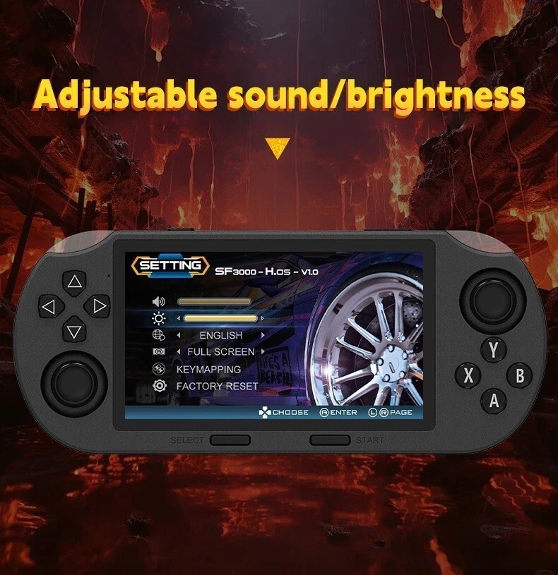 SF3000 Retro Handheld Game Console 4.5″ IPS Screen Built-in 20000+ Classic Games