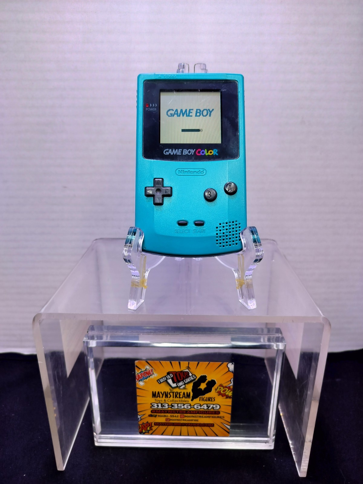 Nintendo Game Boy Color Teal (CGB-001) AS-IS READ