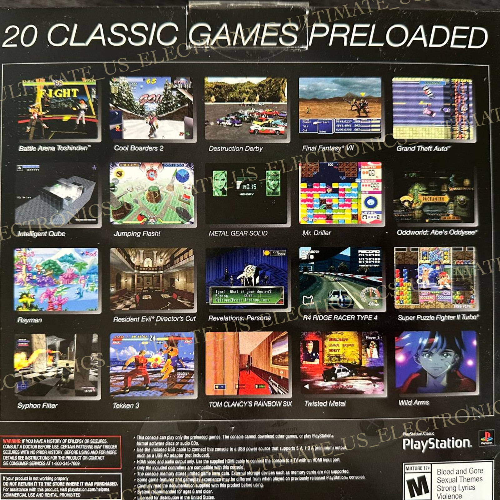 Authentic Sony PlayStation Classic Mini 2018 Edition Video Game Console PS1 New