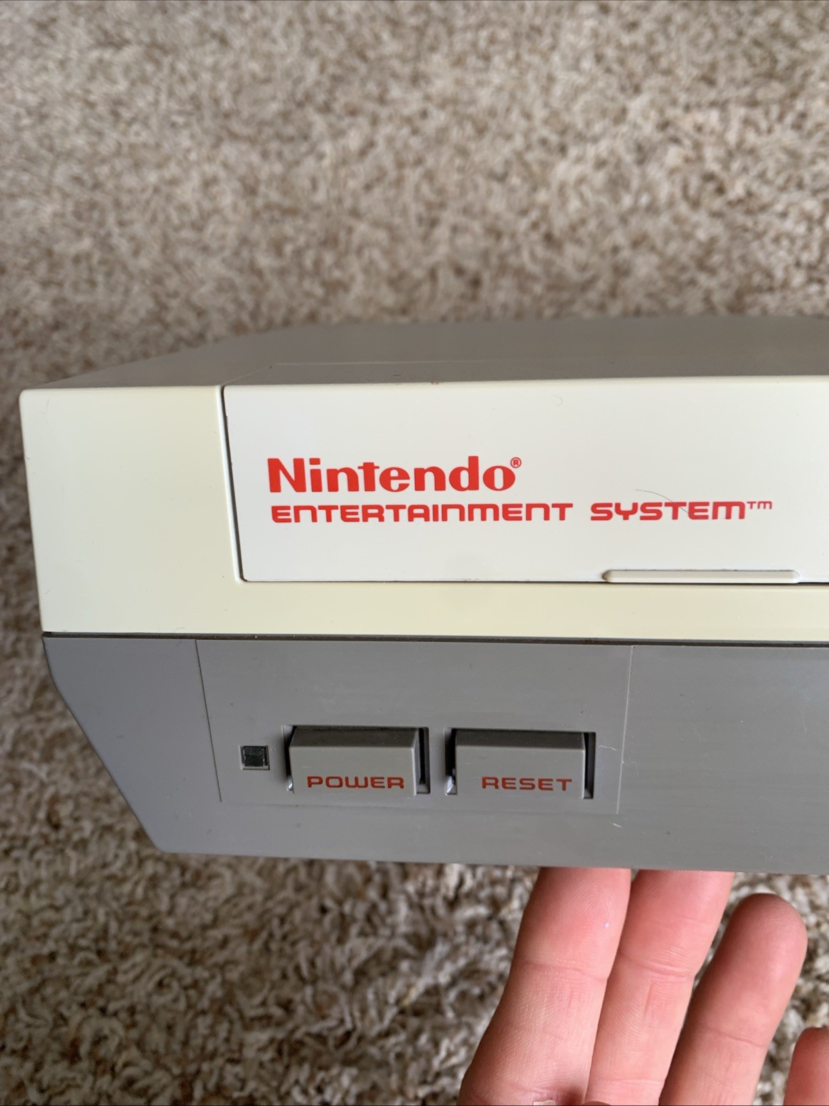 Original Nintendo NES Console w/ Super Mario Duck Hunt Game ONLY! Works – READ!