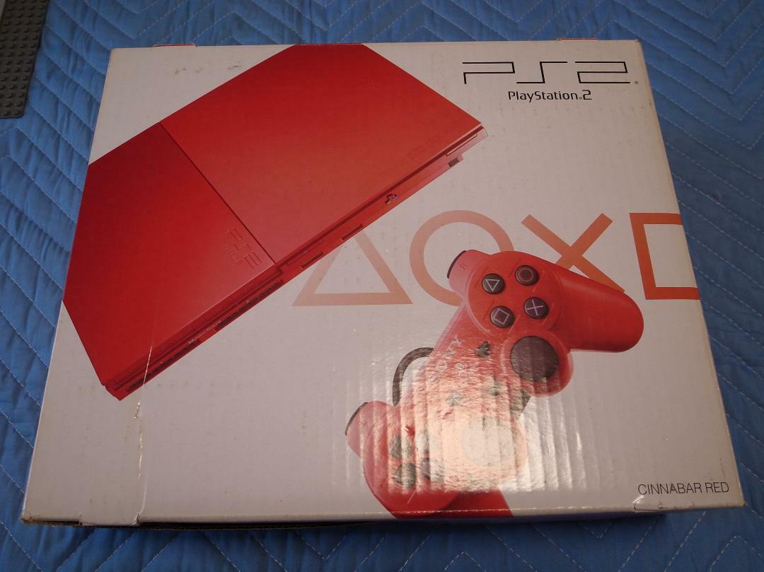 Playstation 2 SCPH-90000 CR Sony PS2 Cinnabar Red Console Accessory Tested Boxed