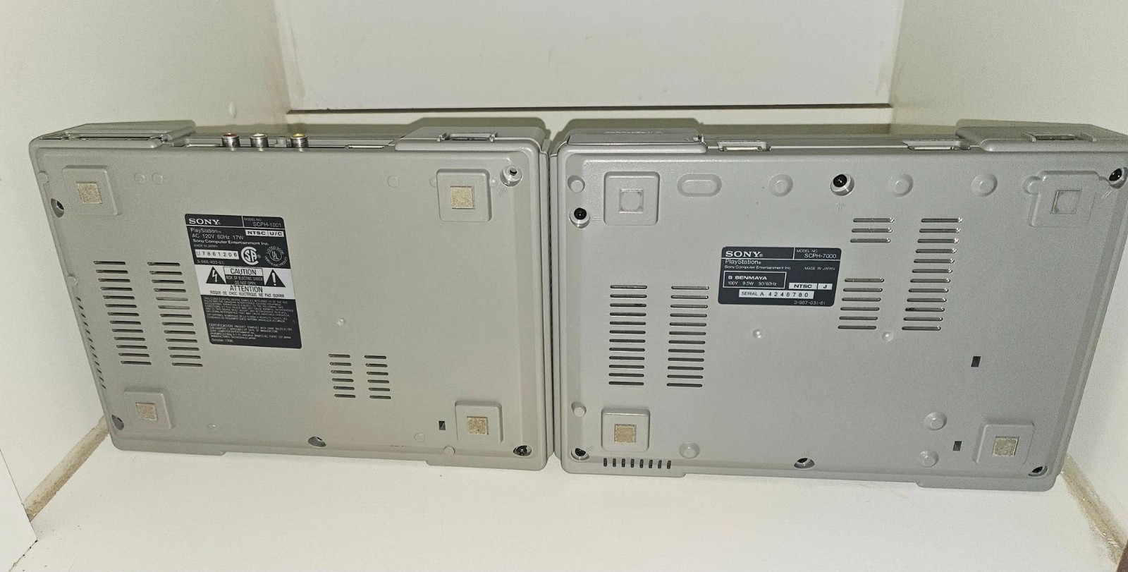 LOT of 2 – Sony PlayStation 1 Game Console – NOT WORKING – SCPH1001 – SCP7000