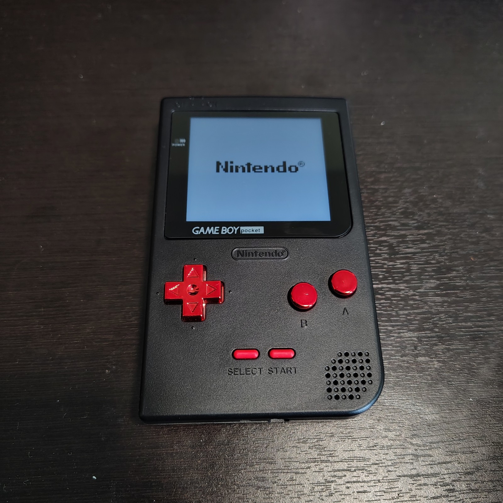 SUPER Upgraded Game Boy Pocket w/IPS Screen, USB-C Battery, Amp, Box & Grip