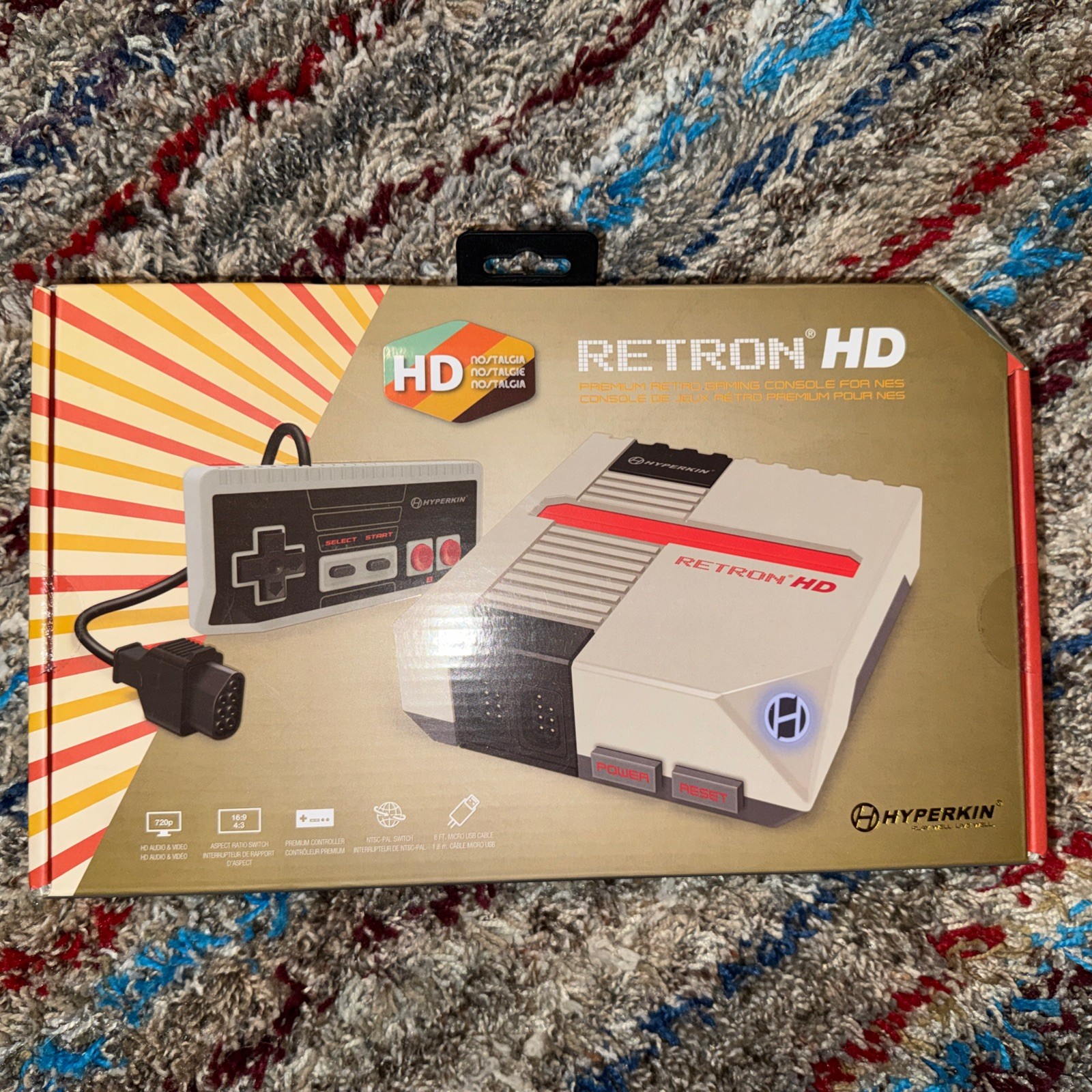 Hyperkin Retron HD Gaming Console for NES (Gray) M01888-GR Brand New Sealed