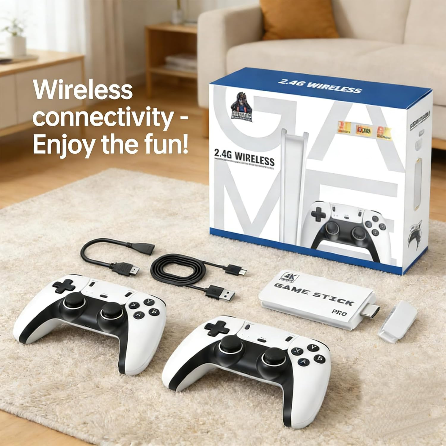 2026 Upgraded M15 Retro , 128GB Retro Gaming Console, Plug & Play HDMI Game Stic