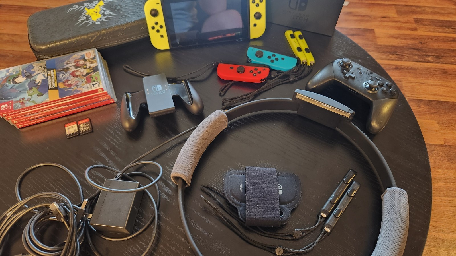 Nintendo Switch 32GB Gray Console with Neon Red and Neon Blue Joy-Con