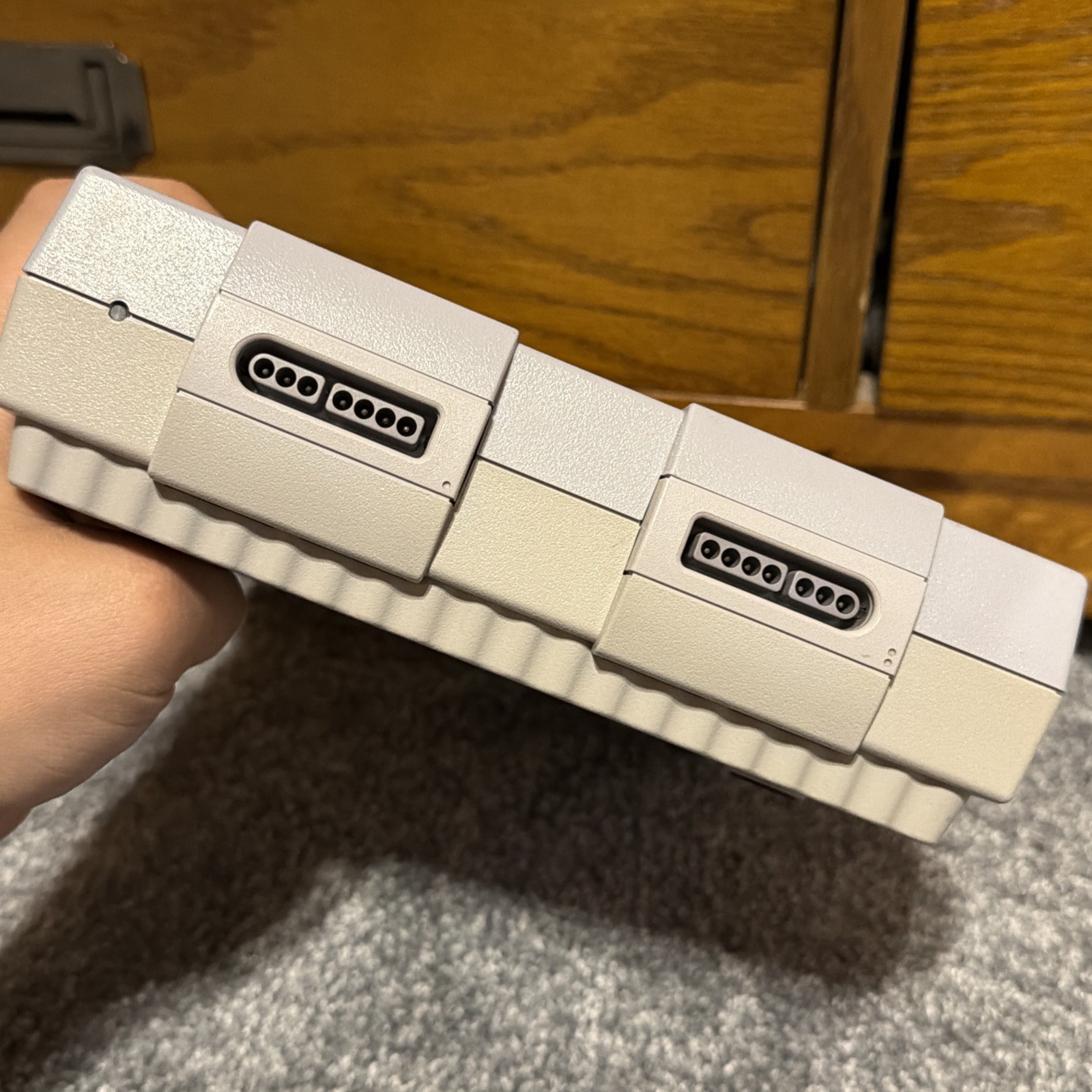 Super Nintendo SNES with 2 Controllers And Cords Working READ