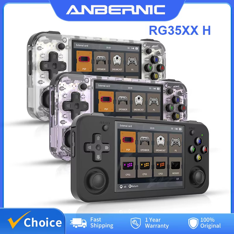 RG35XX H Handheld Game Console Linux 3.5 Inch IPS Screen H700 Retro Video Games
