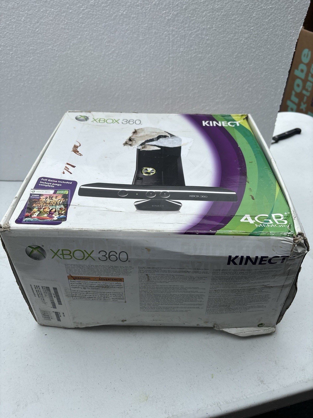 Microsoft Xbox 360 S Gaming Console and Kinect 4gb In Box Tested Look