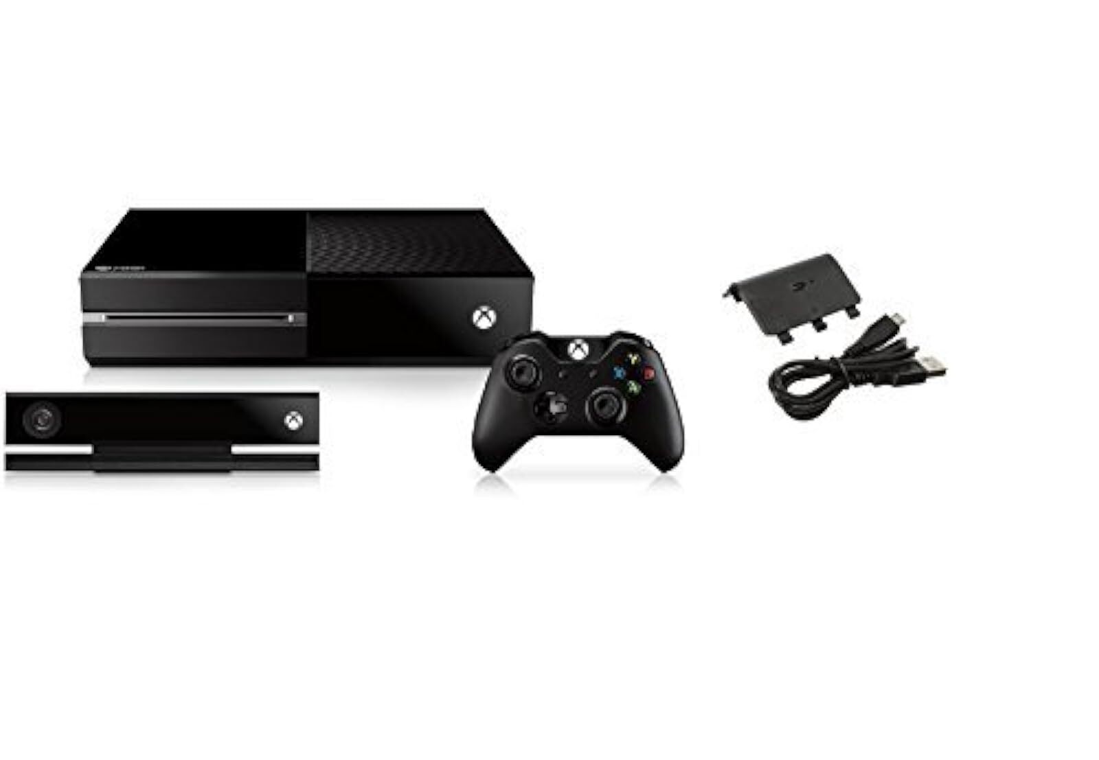 Xbox One Console 500GB Bundle With Rechargeable Battery Kinect Very Good 0Z