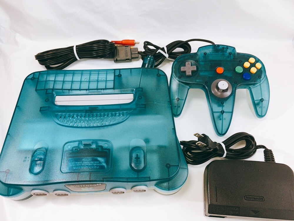 Nintendo 64 Home Console – Clear Blue, Boxed, Working Tested