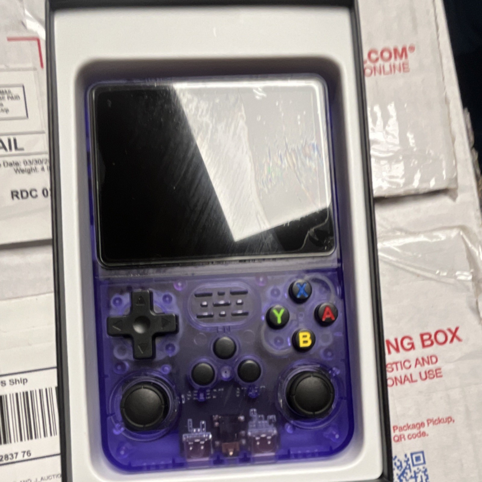 R36S Purple Handheld Game Console Wi-Fi Bluetooth Internet PSP N64 PS1