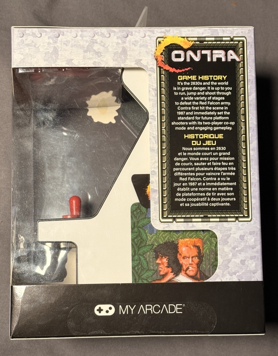 NEW SEALED My Arcade Micro Player Contra Retro Mini Arcade Machine Grey Black