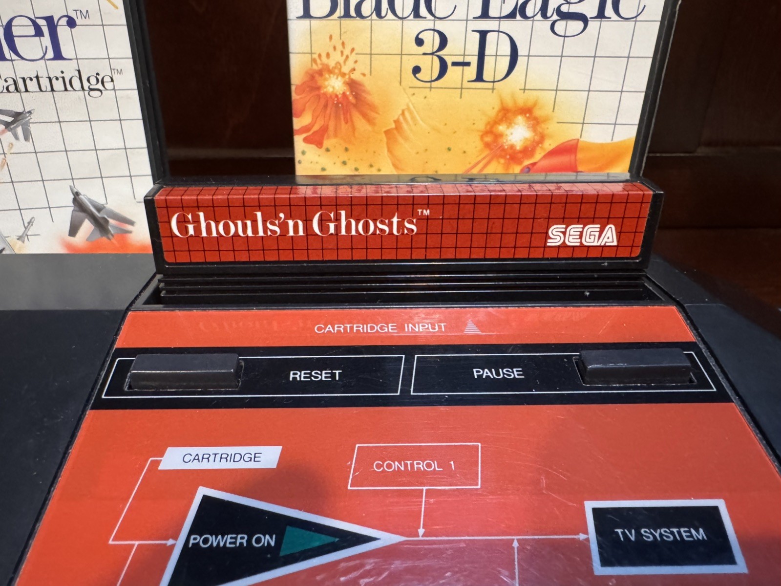 SEGA Master System Console Bundle With Ghouls’n Ghosts OEM TESTED WORKING