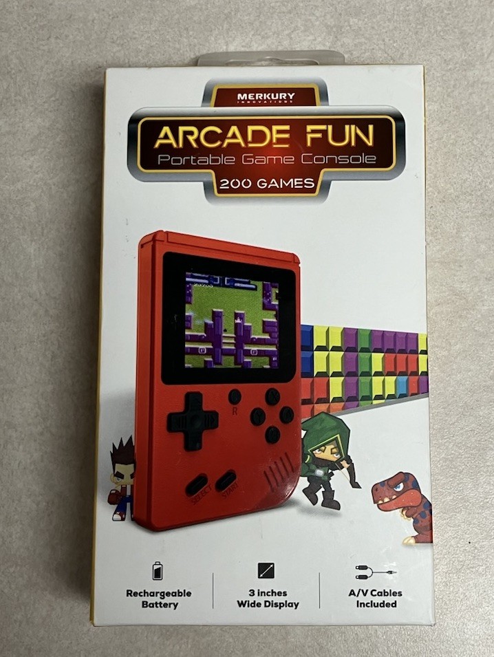 Merkury Innovations Arcade Fun Portable Gaming Console 200 Games Works