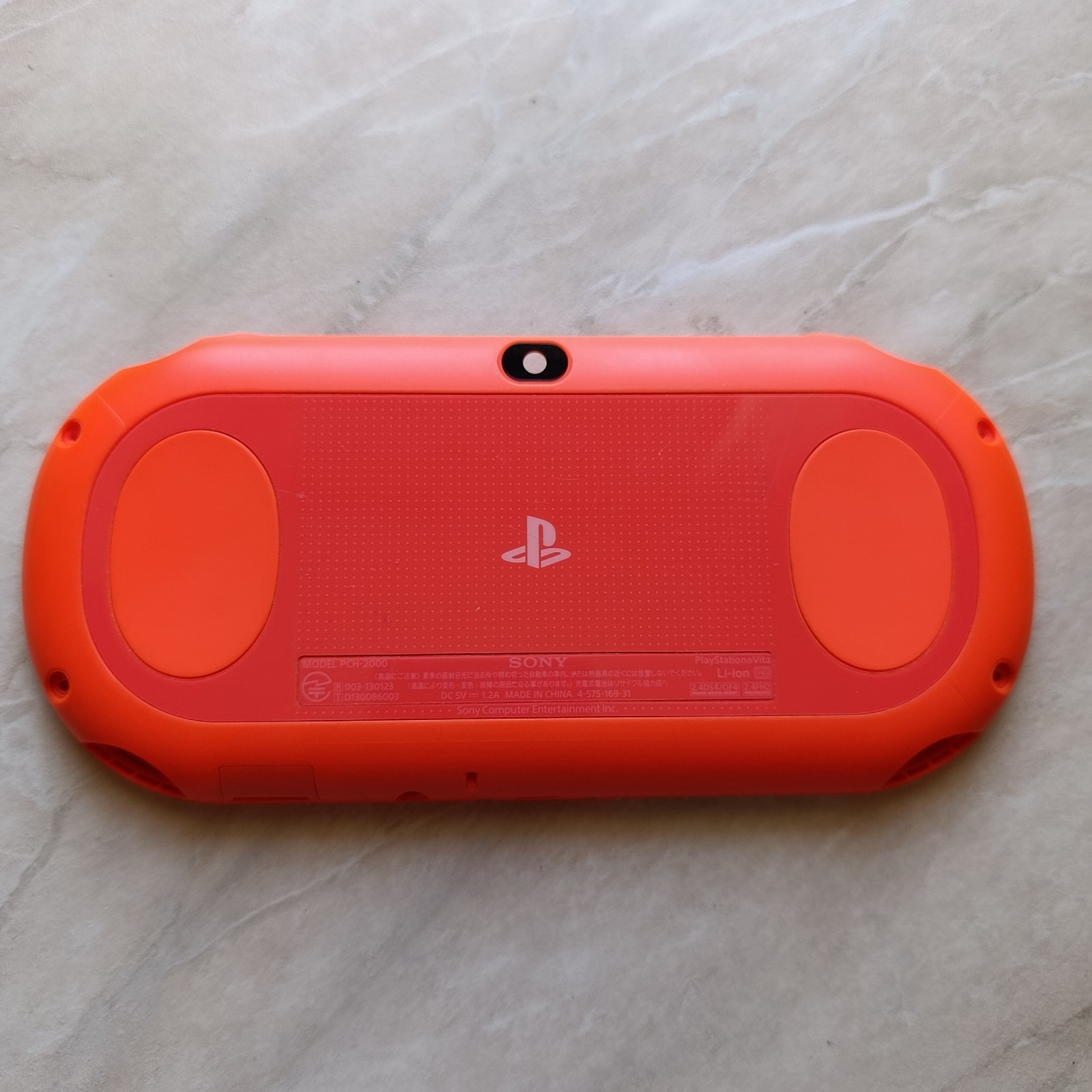 PS Vita Neon Orange PCH 2000 BackCase Only Used Good