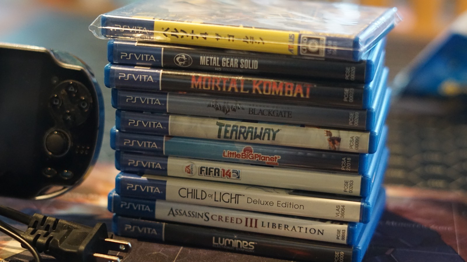 Playstation PS Vita OLED PCH-1101 | Black Console W/Games
