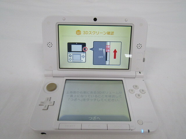 Nintendo 3DS LL White japanese ver Memory Card 4GB touch pen included work well