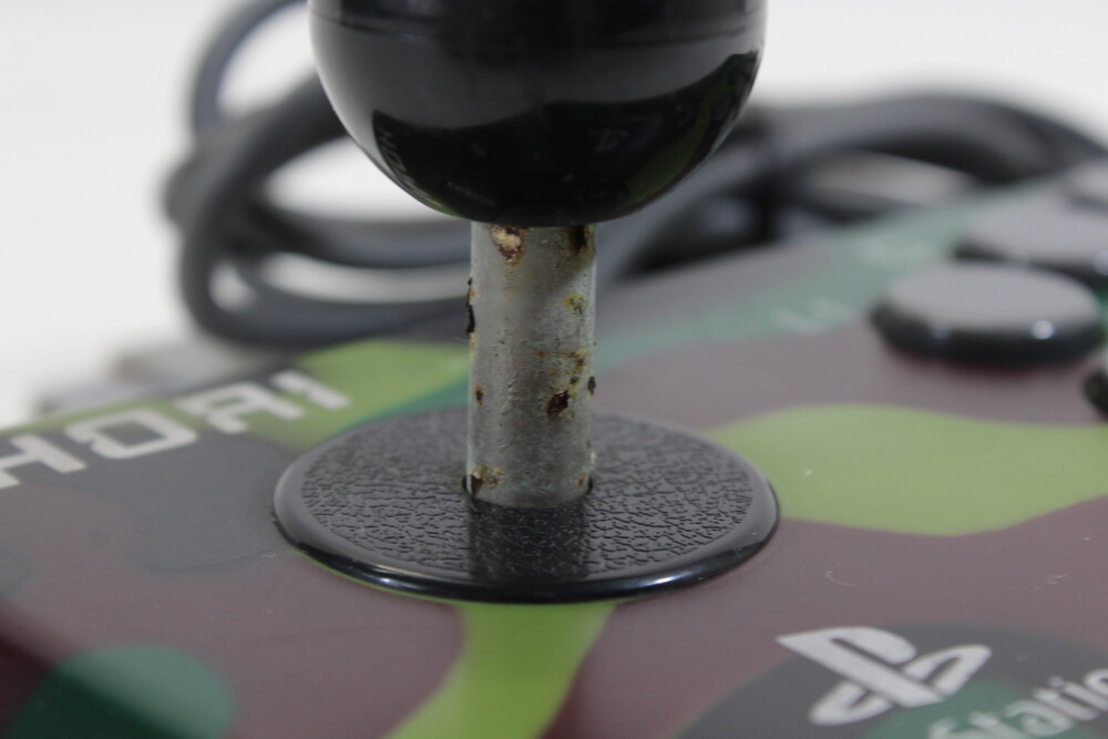 Hori Compact Joystick Meisai Controller HPS-47 Camouflage Rust PlayStation PS2
