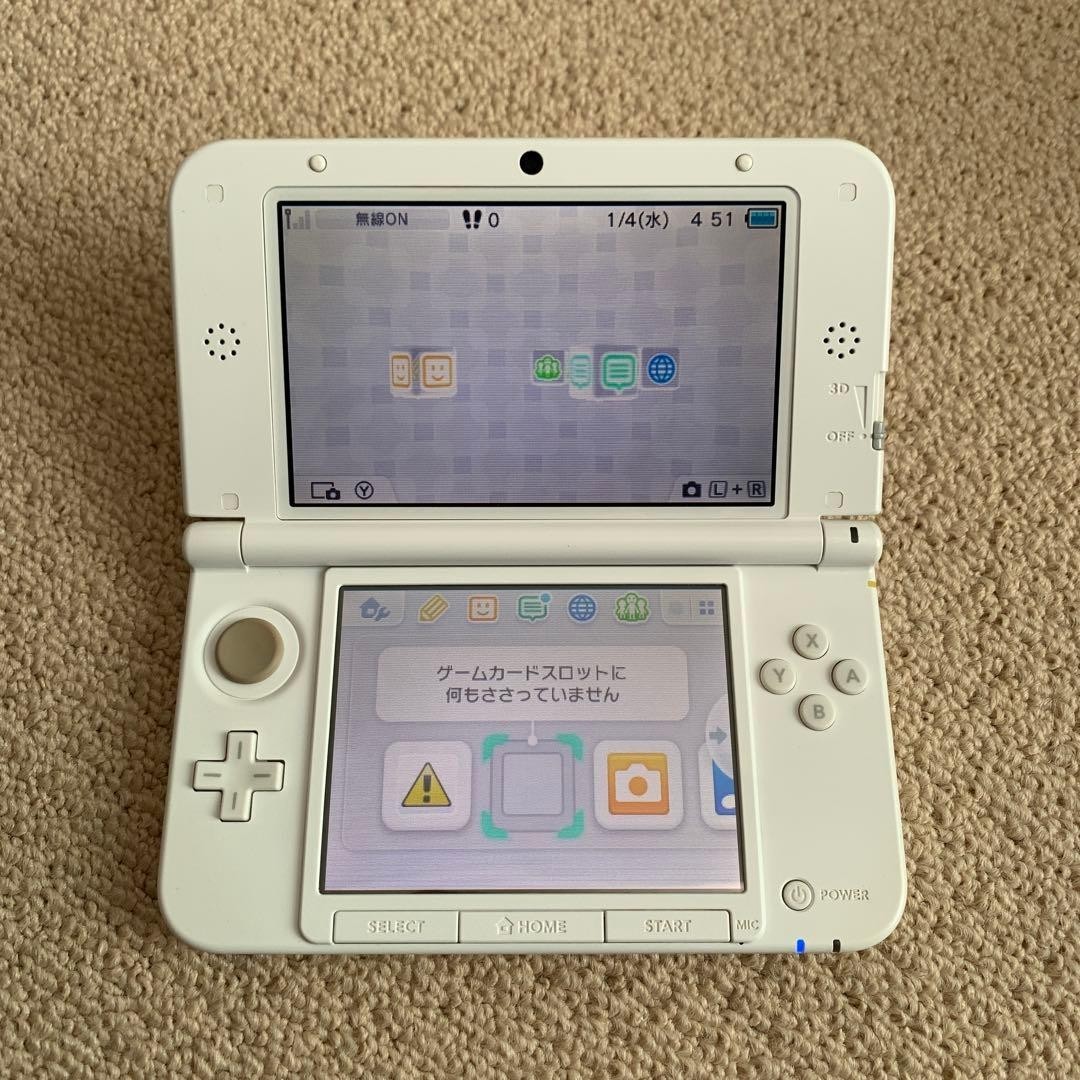 Nintendo 3DS LL Portable Video Game Console White From Japn Tested