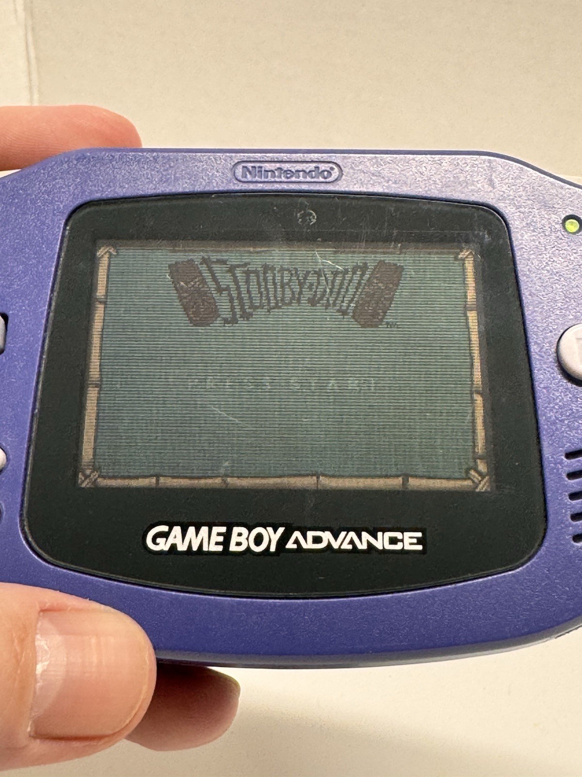 Game Boy Advance Indigo – AGB-001 Nintendo Console – Tested/Working 2 Games