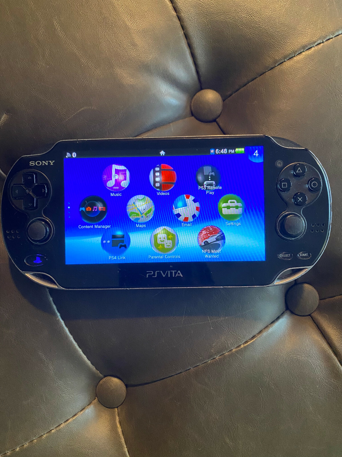 Sony PlayStation Vita Crystal Black Gaming Handheld System PCH-1001