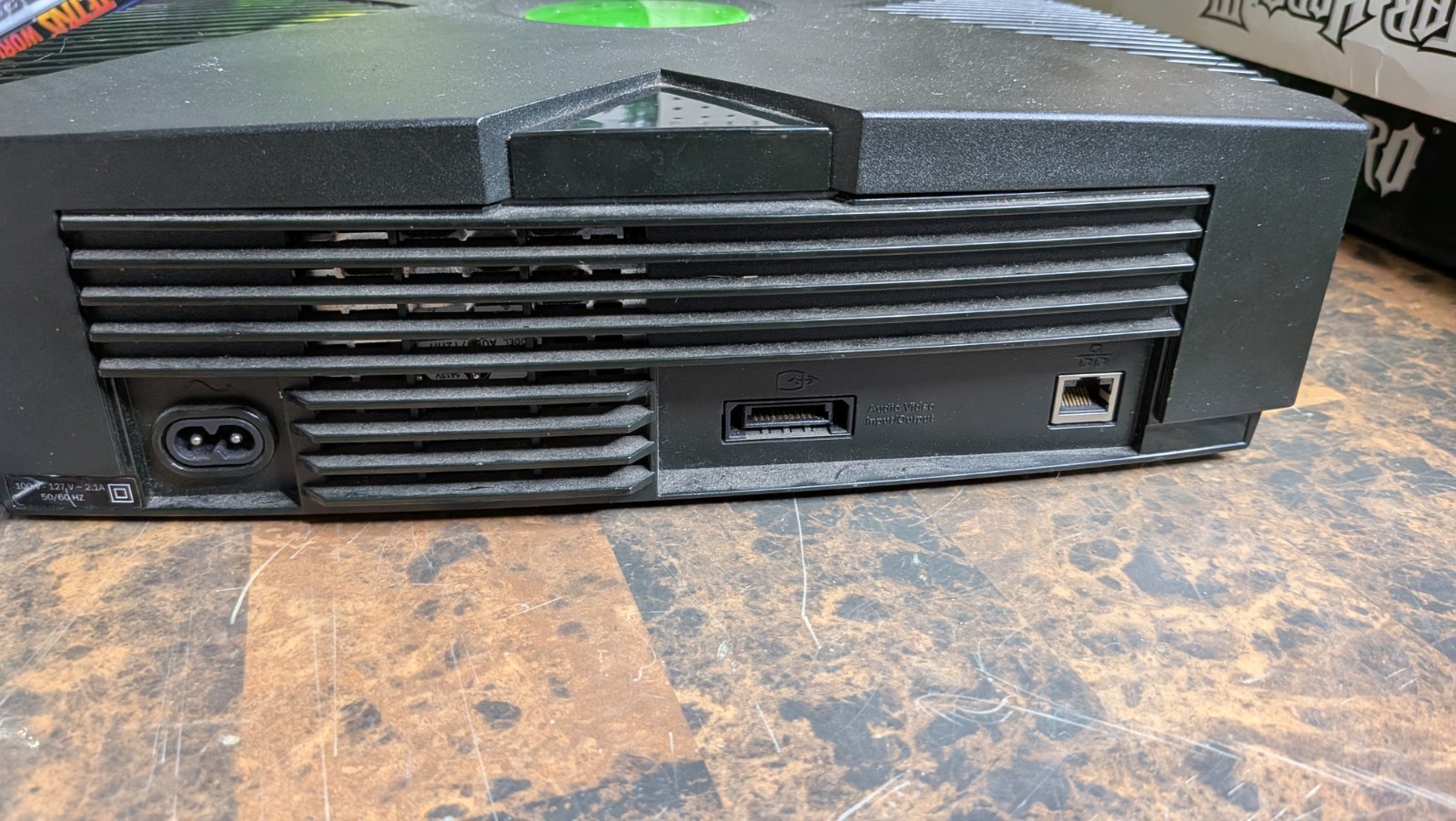 Xbox Original Console Bundle in Box – 10 Games – OEM Cables + Controller Tested