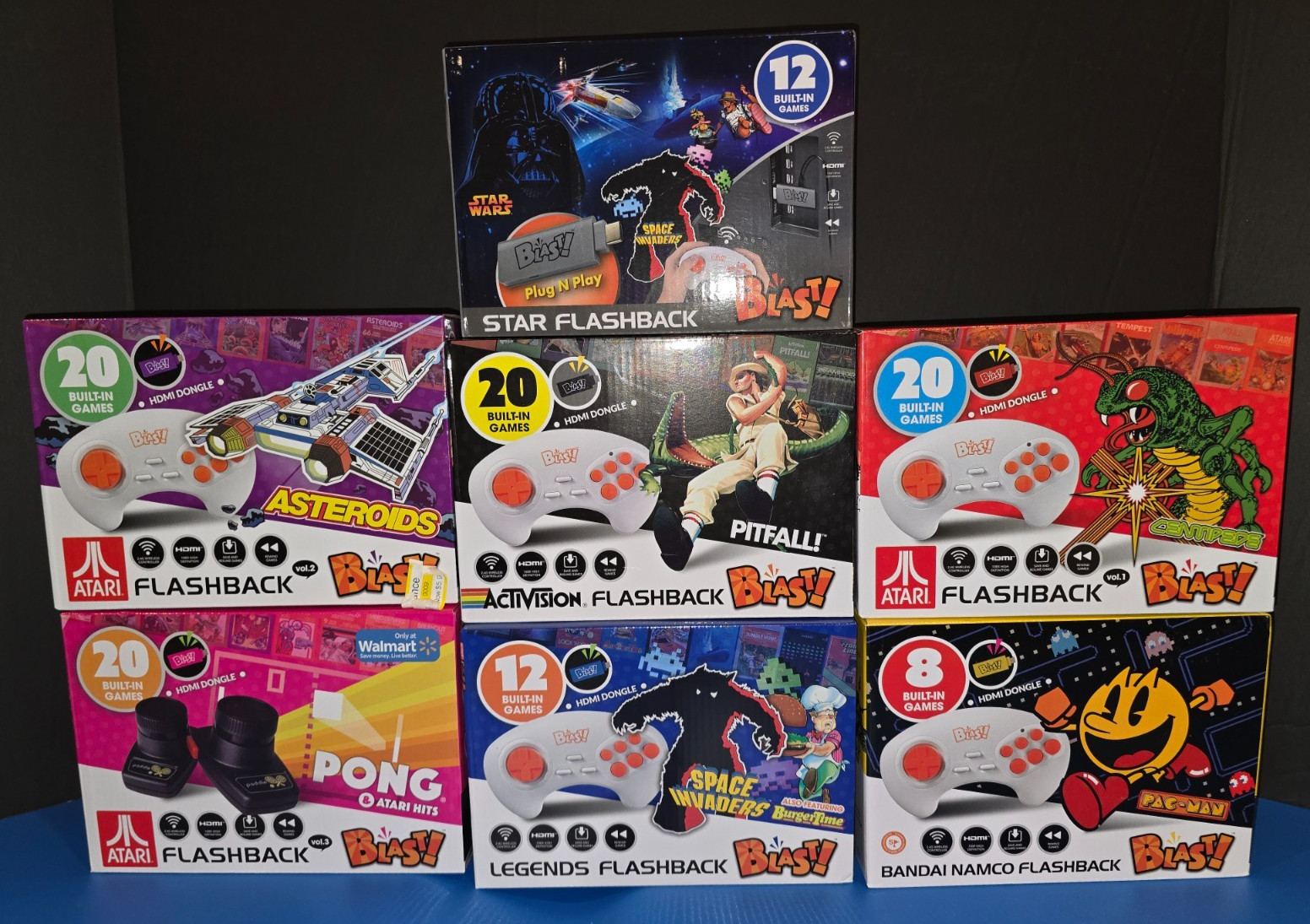 Atgames Blast! Flashback Built In Game Systems 8-20 Games Each (112 TOTAL) NEW!
