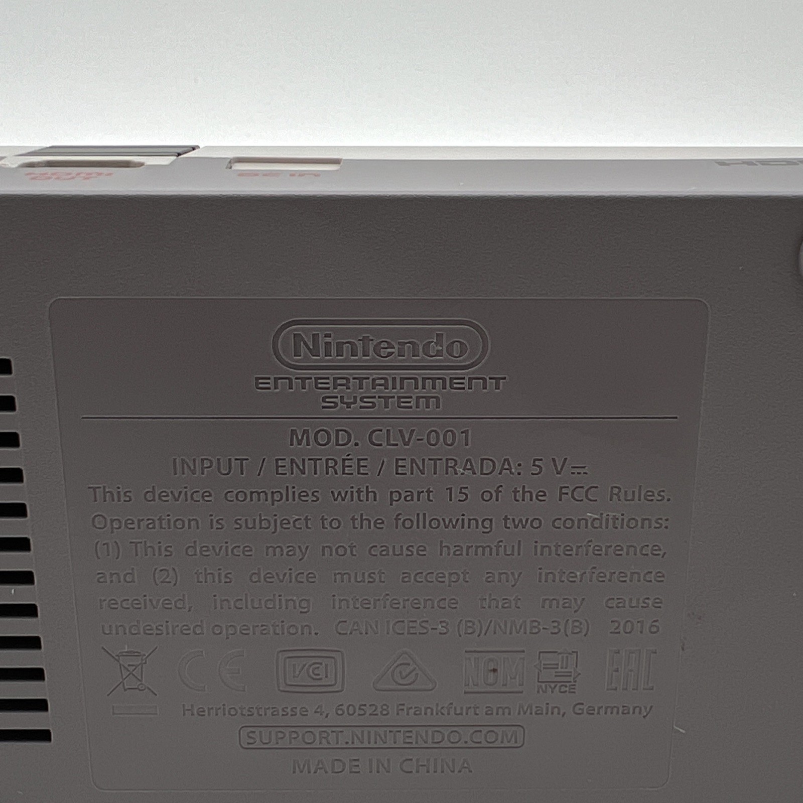 OEM Nintendo NES Classic Edition Mini CLV-001 Console Only Tested & Authentic
