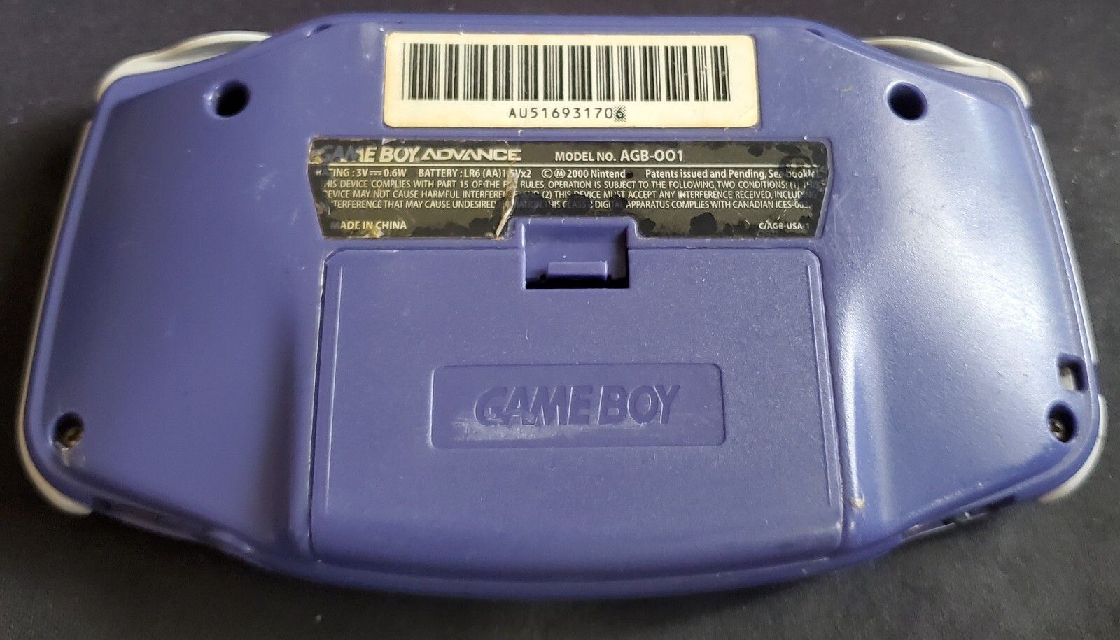 Nintendo Game Boy Advance Handheld System – Indigo