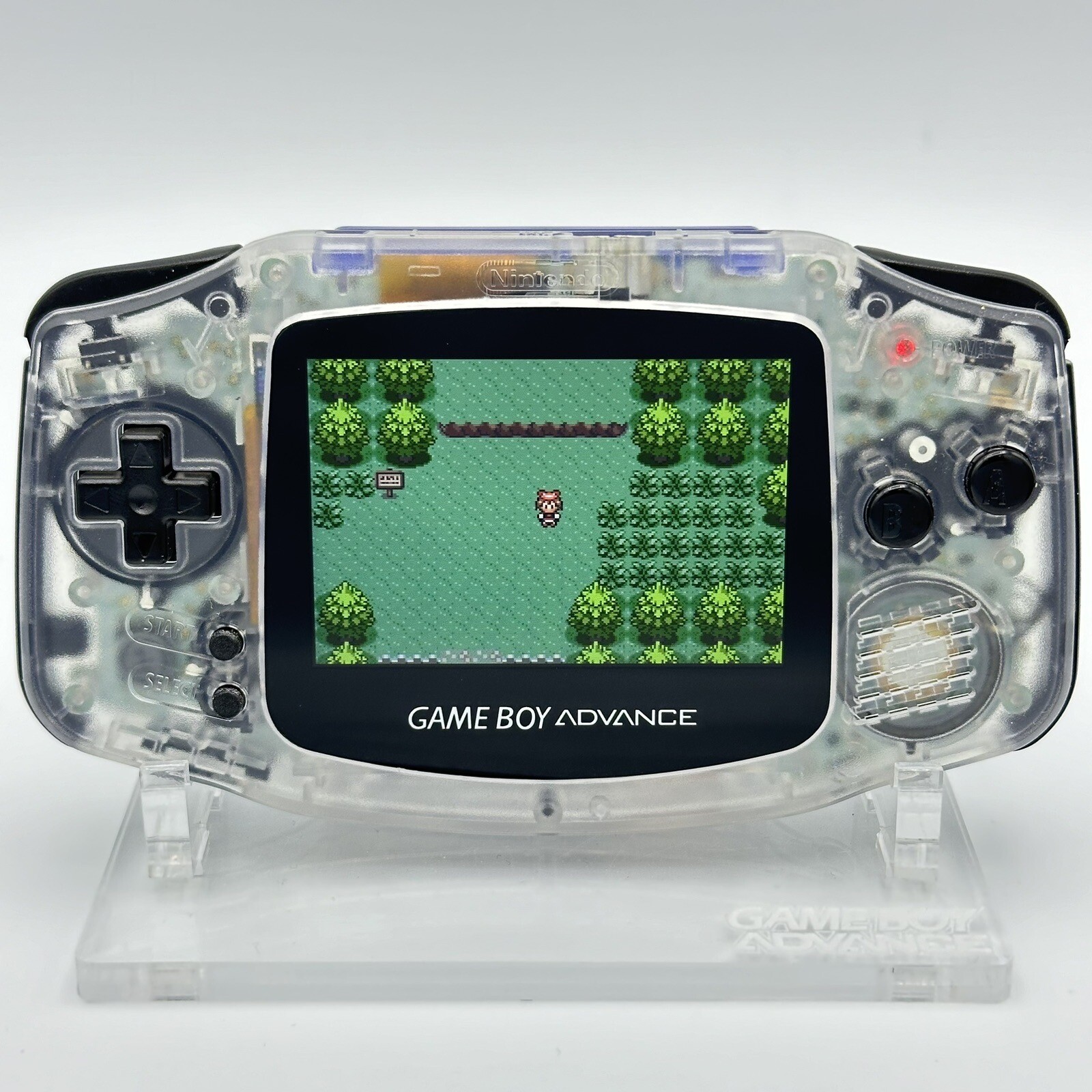Nintendo Game Boy Advance GBA iPS V2 Backlight Backlit LCD Console Clear & Black