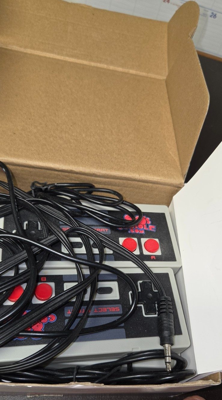 Unbranded Retro Mini Game Console 620 Classic Games Built In Wired Controllers