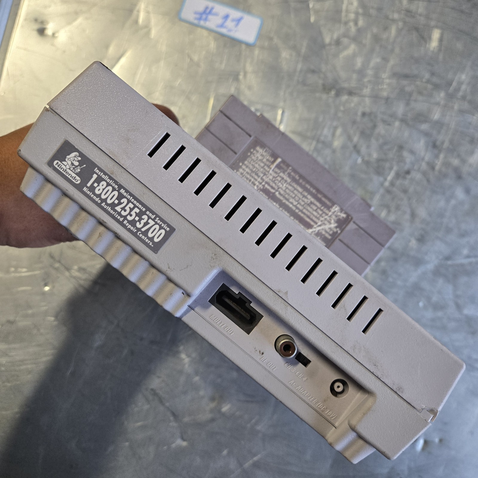 1991 Super Nintendo SNES Console SNS-001 Original Control Deck Only UNTESTED